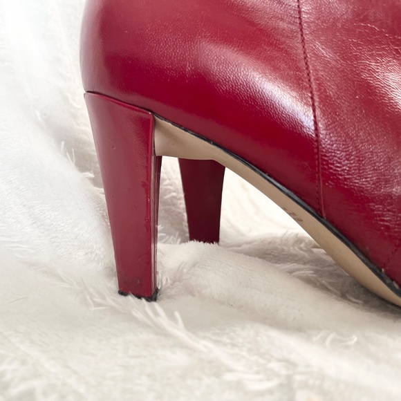 Ann Marino Red Heeled Boots - Picture 3 of 7